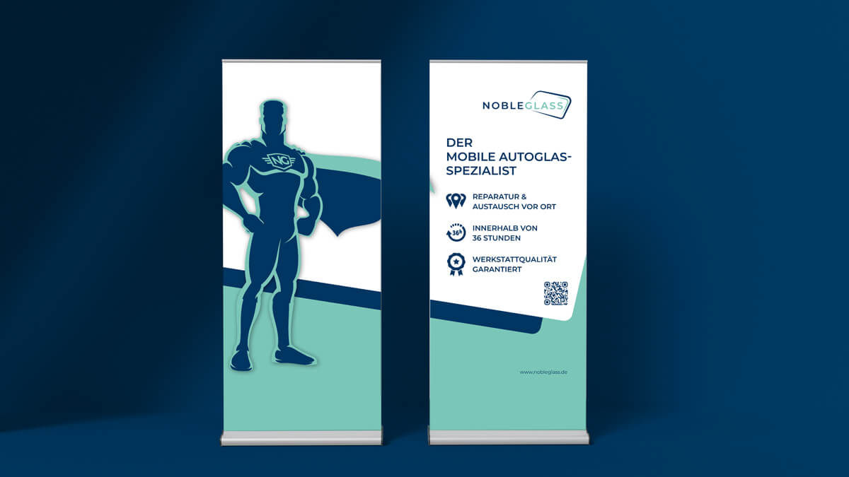Gestaltung Messe-Rollups 